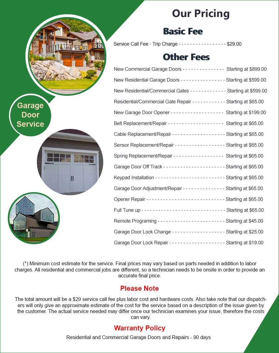 Quality Garage Door Carson, CA 310-971-4643